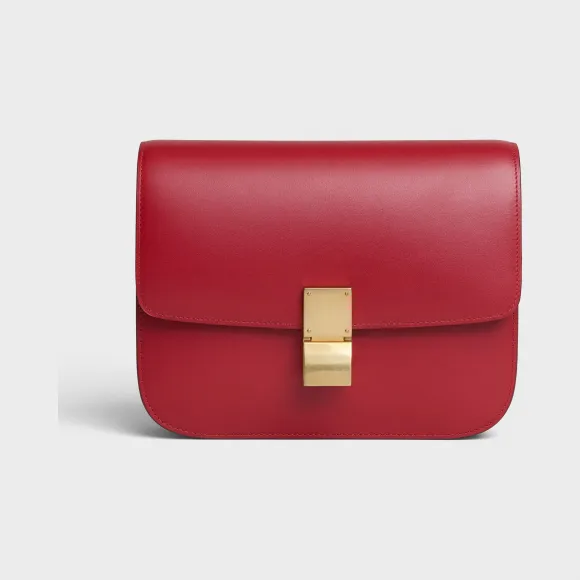 思琳/Celine 女士 Classic 中号抛光小牛皮手袋 189173DLS.27OR