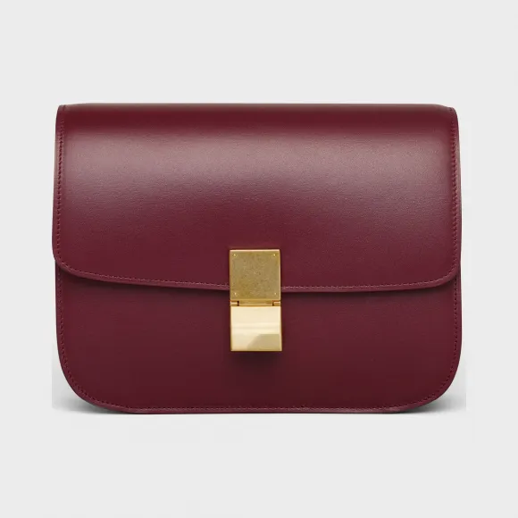 思琳/Celine 女士 Classic中号抛光小牛皮手袋 189173DLS.28BD