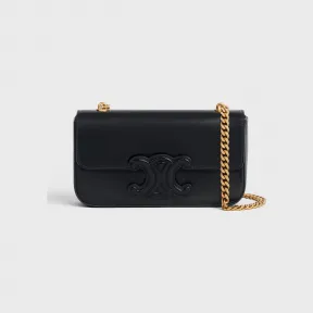 思琳/Celine TRIOMPHE亮泽牛皮革链条肩背包 199243BF4.11AN