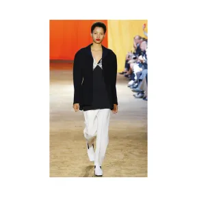 思琳/Celine  黑色人造丝和真丝混纺吊带背心 20BG96464.38NO