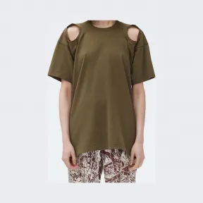 思琳/Celine  平纹针织镂空细节T恤衫 20DF6292B.31BZ