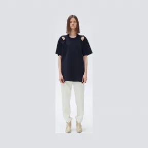 思琳/Celine  柔软人造丝镂空细节T恤衫 23FG4171B.38NO