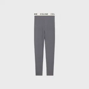 思琳/Celine 女士 CELINE针织紧身裤 - 灰色 / 黑色 2A05P372N.10GB