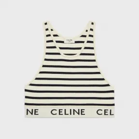 思琳/Celine 运动风格针织条纹运动内衣 2A22O372N.01CN.L