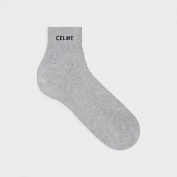 思琳/Celine 女士 CELINE棉袜 - 灰色 2A39O961M.09GM