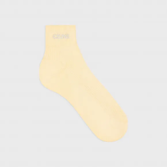 思琳/Celine 女士 CELINE棉袜 - 浅黄色 2A39O961M.11PY