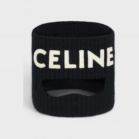 思琳/Celine 男士 刺绣羊毛面罩 2A48P230O.38NO.TU