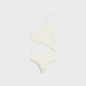 思琳/Celine 女士 细罗纹羊毛「TRIOMPHE」连身衣 - 米白色 2A67T237P.01OW