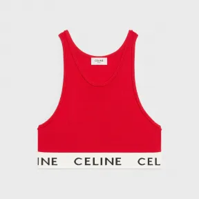 思琳/Celine 女士 CELINE针织运动内衣 - 红色/ 米白色 2A68L372N.35RW