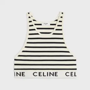 思琳/Celine 女士 CELINE运动针织运动内衣 - 黑色/奶白色 2A68L372N.38CR