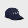 思琳/Celine 男士 CELINE棉质棒球帽 - 海军蓝 2AUS9242N.07MR