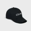 思琳/Celine 男士 CELINE棉质棒球帽 - 黝黑色 2AUS9242N.38NO