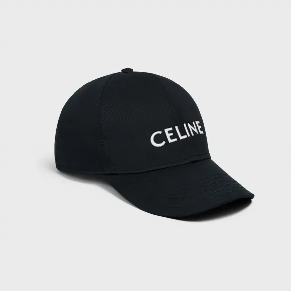 思琳/Celine 男士 CELINE棉质棒球帽 - 黝黑色 2AUS9242N.38NO