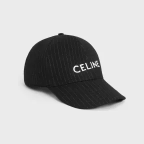 思琳/Celine 条纹法兰绒棒球帽 2AUS9495R.38CE