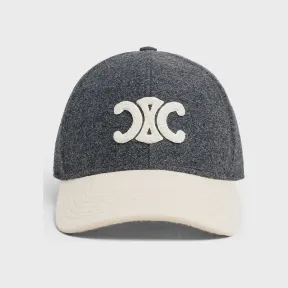 思琳/Celine TRIOMPHE羊毛棒球帽 2AUT4324D.09IV.L