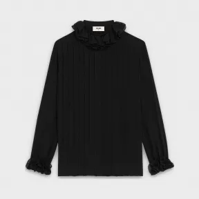 思琳/Celine 女士 真丝乔其纱褶裥短衫 2B100856C.38NO