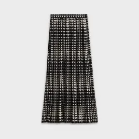 思琳/Celine 女士 斜角印花乔其纱长款百褶半裙 2J056207D.38AW