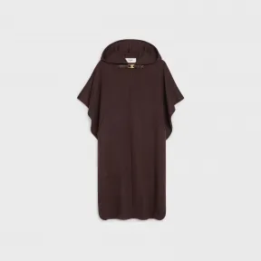 思琳/Celine 女士 双面羊绒斗篷 - 巧克力色 2M6456700.18CC