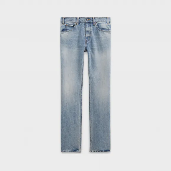 思琳/Celine 男士 中腰合身牛仔裤 2N124789D.07VS