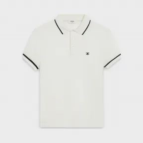 思琳/Celine 男士 棉质网眼“triomphe”标志经典polo衫 2X136043F.01OB