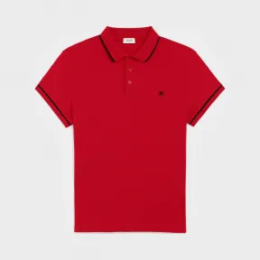 思琳/Celine 男士 棉质网眼“triomphe”标志经典polo衫 2X136043F.27RB
