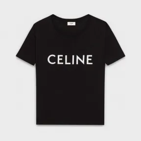 思琳/Celine 女士 圆领CELINE印花平纹针织T恤衫 2X237370E.38AW