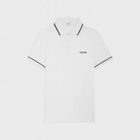 思琳/Celine 棉质提花经典POLO衫 2X68E043F.01OB
