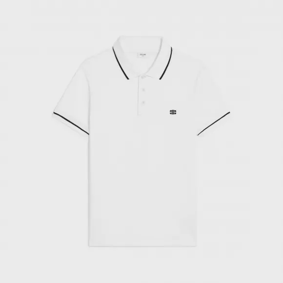 思琳/Celine 棉质珠地网眼面料经典POLO衫 2X75H626U.01OB