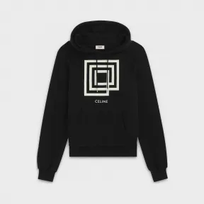 思琳/Celine 男士 “LABYRINTHE”时装秀邀请函印花起绒布经典卫衣 2Y005612G.38AW