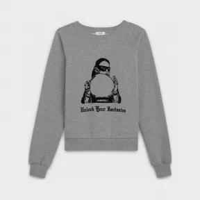 思琳/Celine 女士 女士和水晶球印花起绒布经典卫衣 2Y069006G.09GB