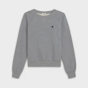 思琳/Celine 女士 学院风起绒布“Triumph”标志刺绣圆领经典卫衣 2Y090345F.08GC