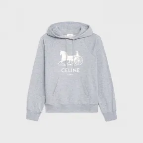 思琳/Celine 女士 CELINE SULKY 棉和羊绒运动衫 - 灰色/米白色 2Y428450I.09OW