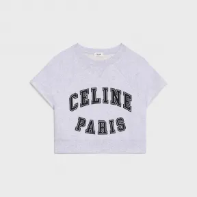 思琳/Celine 女士 CELINE MC棉质抓毛卫衣 - 淡灰色 / 黝黑色 2Y599670Q.10PB