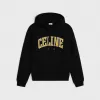 思琳/Celine 棉质抓绒宽松连帽衫 2Y75F670Q.38JE