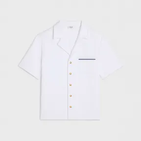 思琳/Celine 女士 TRIOMPHE棉质珠地网眼面料开领POLO衫 2Y81A233U.01MA.L