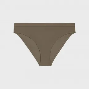 思琳/Celine 女士 哑光平纹针织泳衣 - 橄榄色 2Z111152C.31OV