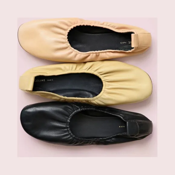 思琳/Celine  Ballerina古铜色Nappa小羊皮软平底鞋 315773ABSC.38NO