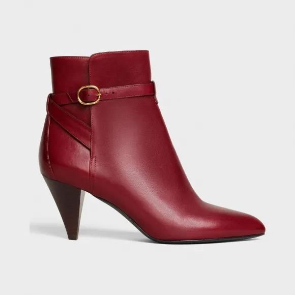 思琳/Celine 女士 CELINE Triangle Heel 小牛皮焦特布尔及踝靴 332573190C.28BD