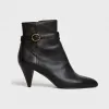 思琳/Celine 女士 CELINE Triangle Heel 小牛皮焦特布尔及踝靴 332573190C.38NO
