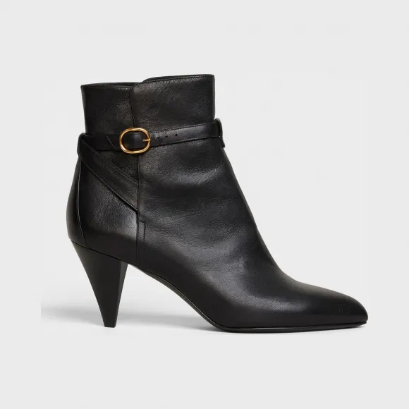 思琳/Celine 女士 CELINE Triangle Heel 小牛皮焦特布尔及踝靴 332573190C.38NO