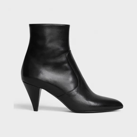 思琳/Celine 女士 CELINE Triangle Heel 小山羊皮及踝靴 334733010C.38NO