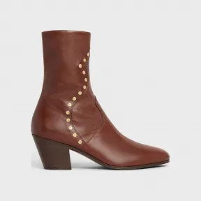 思琳/Celine 女士 古巴中号靴子 / 小牛皮-浅棕色 339913190C.17MC