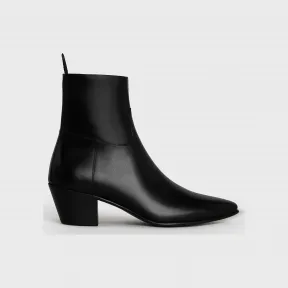 思琳/Celine 男士 Celine Jacno 闪亮小牛皮拉链靴 - 黑色 340603174C.38NO