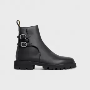 思琳/Celine 女士 Margaret 双扣小牛皮靴子 - 黑色 343793573C.38NO