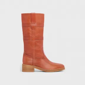 思琳/Celine 女士 CELINE Forco 中筒靴 / 小牛皮-干邑色 343913190C.18NC