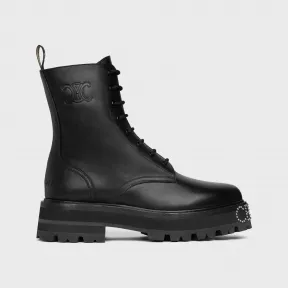 思琳/Celine 女士 BULKY TRIOMPHE饰钉外底亮泽牛皮革系带靴 346293579C.38NO.35