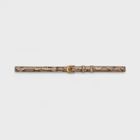 思琳/Celine 女士 沃特斯纳克（Watersnake）圆扣优雅腰带 45AIA4A11.01CR