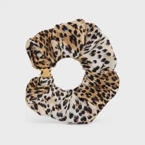 思琳/Celine 女士 金色饰面黄铜和米色桑蚕丝豹纹发带 460AI2SIB.35BE.TU