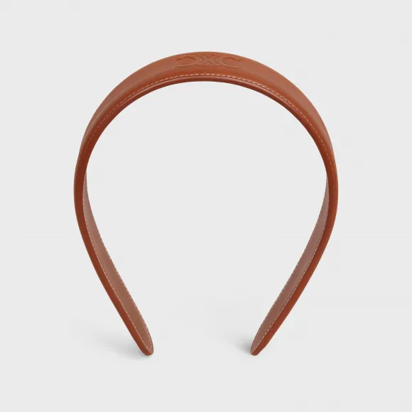 思琳/Celine 女士 TRIOMPHE牛皮革头带 460CY3CFS.03TN