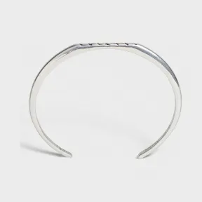 思琳/Celine 女士 Celine复古银色饰面黄铜动物扁平手镯 46N726BRA.36VS